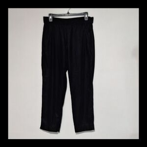 J. Crew Faux Velvet Pants Black
